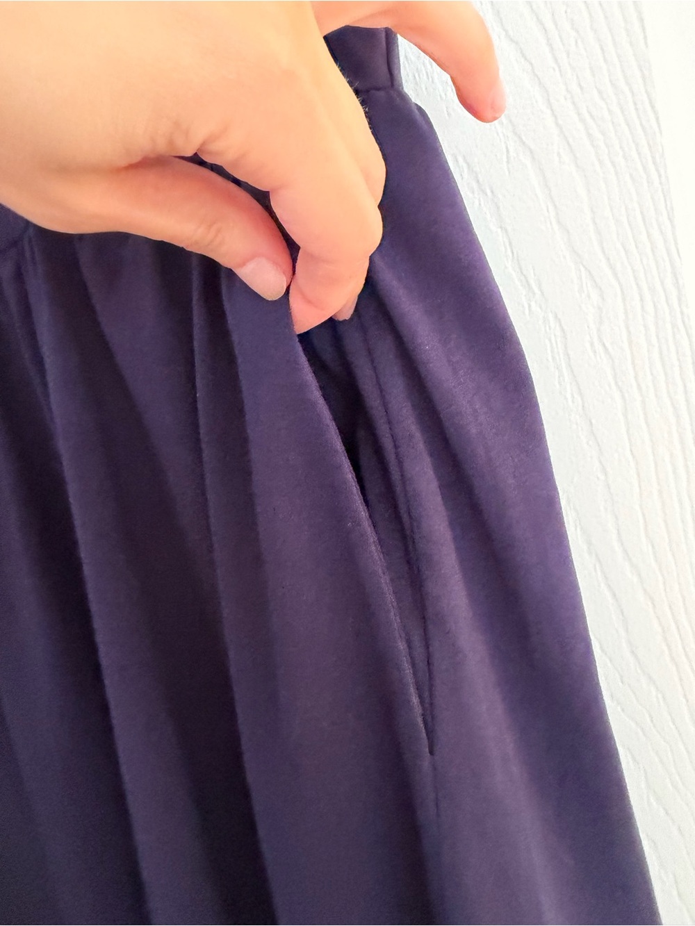 Pact Dark Purple Crossover Fit-and-Flare Dress - Picture 7 of 7